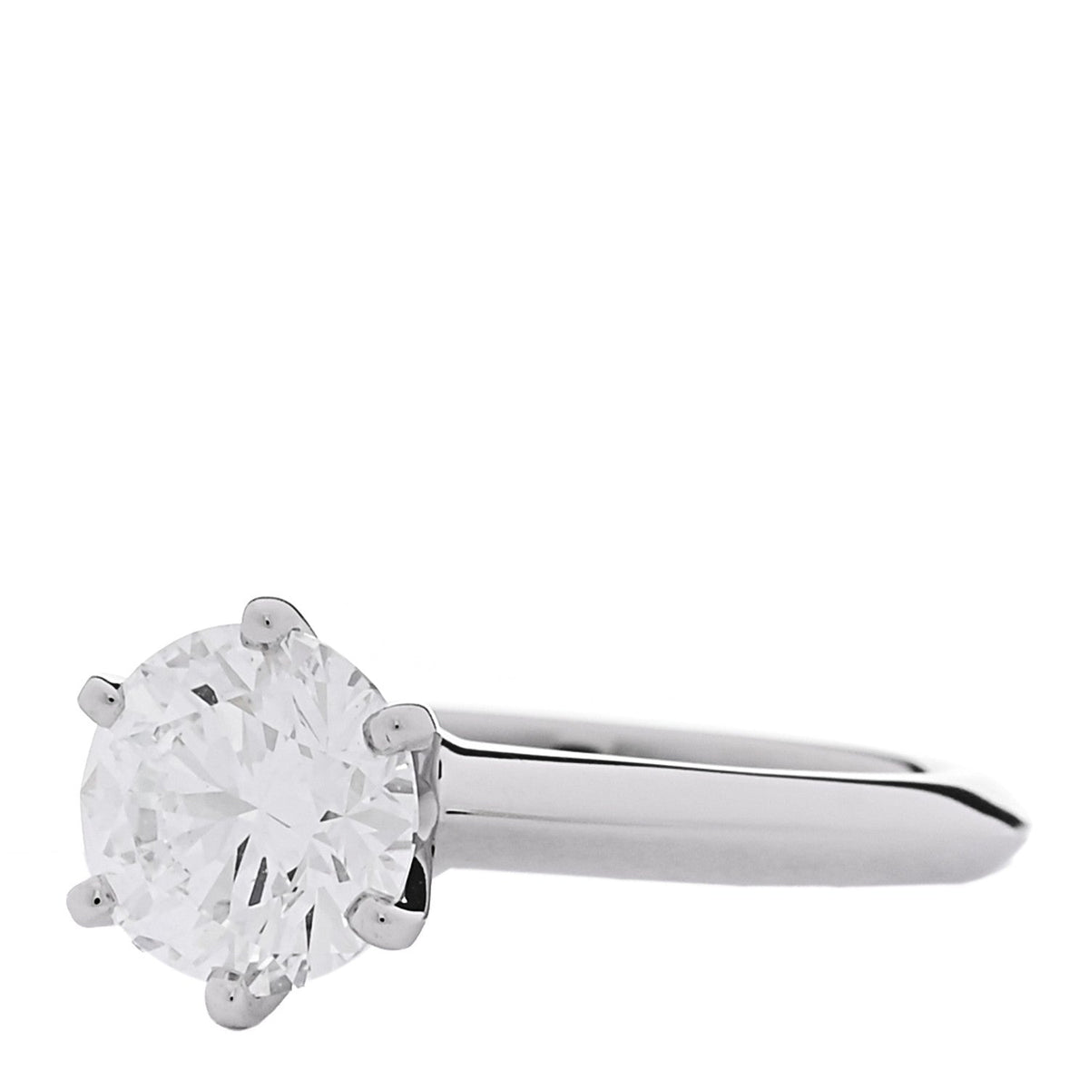 Platinum Diamond 1.36ct Solitaire Engagement Ring 45 3.25