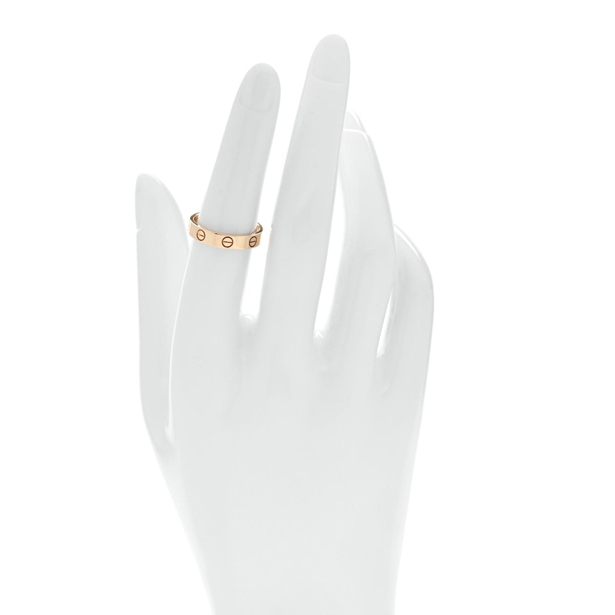 18K Yellow Gold 3.5mm LOVE Wedding Band Ring 52 6