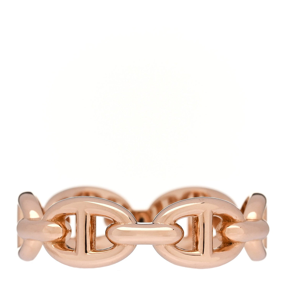 18K Rose Gold PM Chaine d'Ancre Enchainee Ring 54 6.75