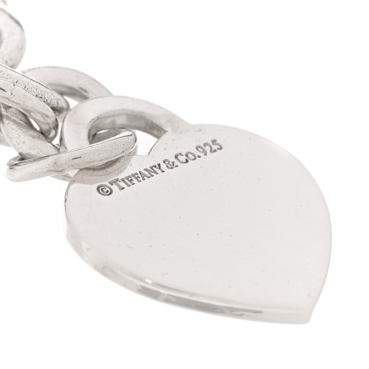 Sterling Silver Return to Tiffany Heart Tag Charm Bracelet