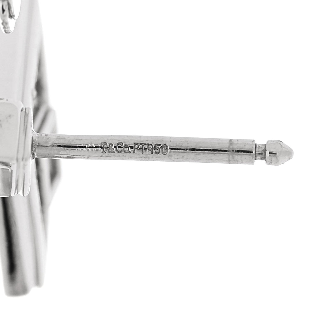 Platinum Diamond Legacy Square Open Drop Earrings
