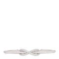 18K White Gold Diamond Infinity Cuff Bracelet