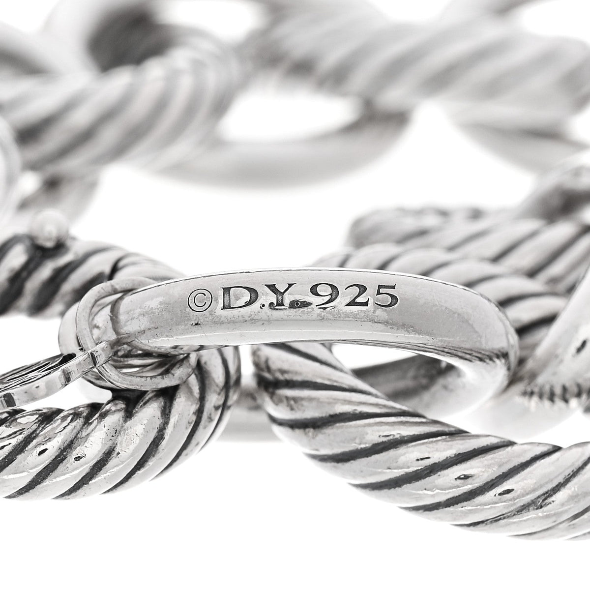 Sterling Silver 17mm Large Oval Link Bracelet