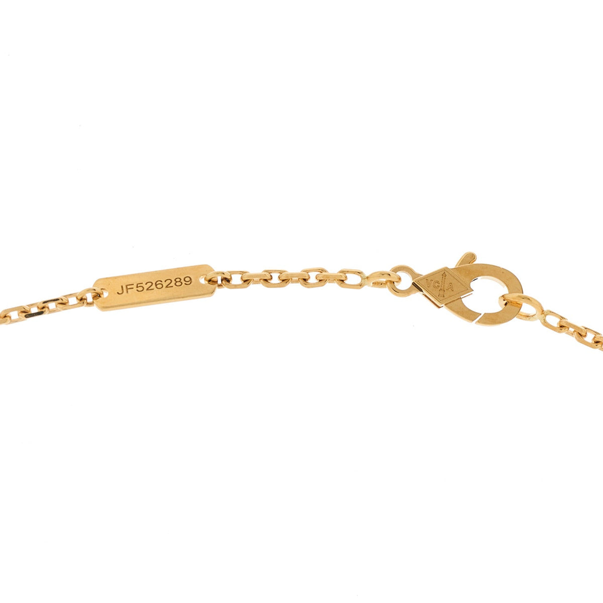 18K Yellow Gold Guilloche Magic Alhambra Long Necklace