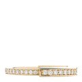 18K Yellow Gold Diamond Lock Pave Ring 53 6.5