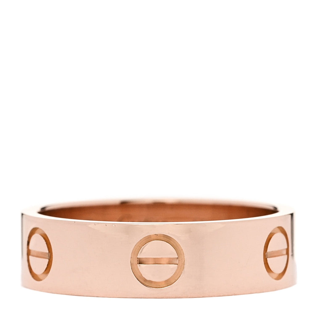 18K Pink Gold 5.5mm LOVE Ring 56 7.75