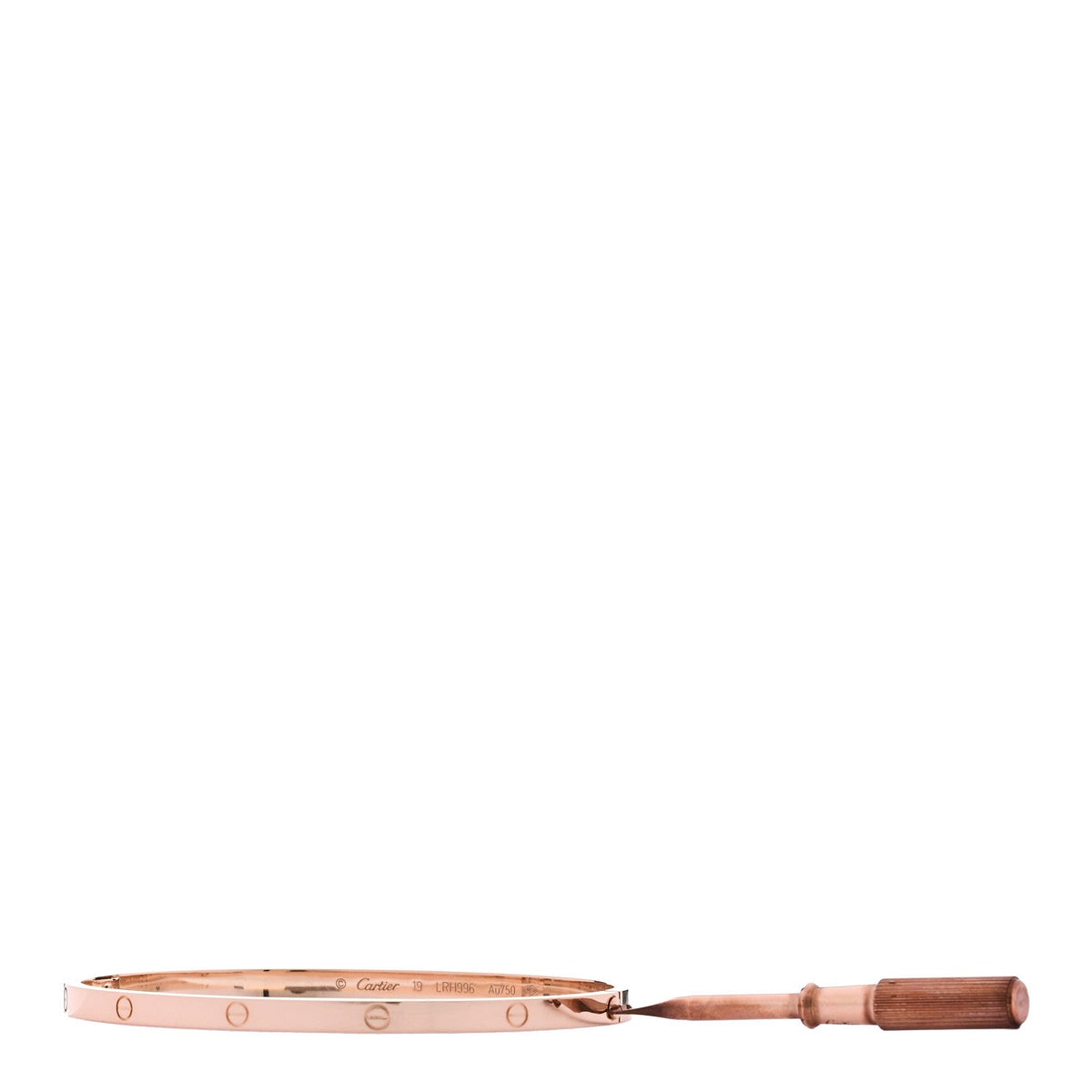 18K Pink Gold Small LOVE Bracelet 19