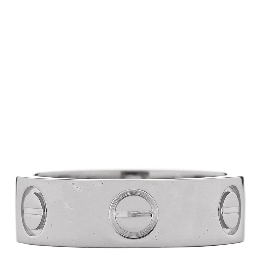 Platinum 5.5mm LOVE Ring 49 5