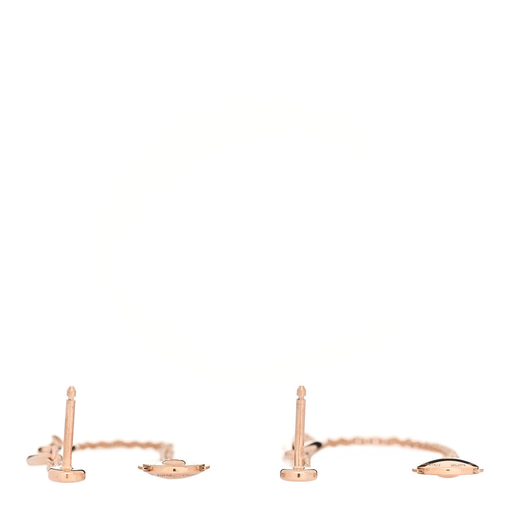 18K Rose Gold TPM Chaine D'Ancre Punk Earrings