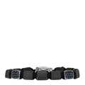 Sterling Silver Titanium Blue Sapphire Tile Station Bracelet