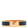 Enamel Narrow Clic Clac H Bracelet PM Ultramarine