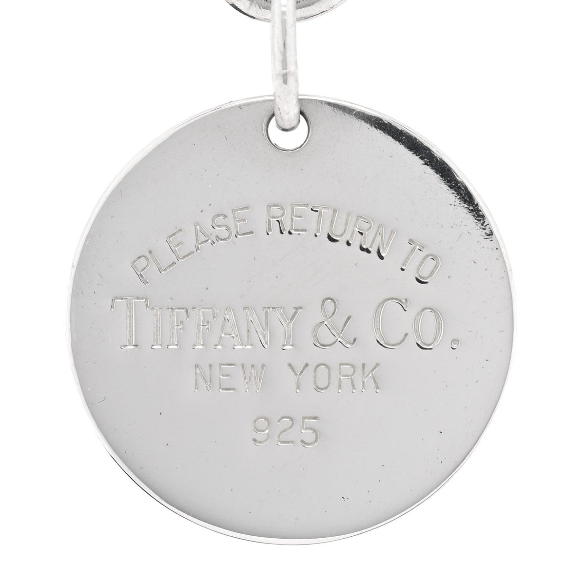 Sterling Silver Return to Tiffany Round Tag Charm Bracelet