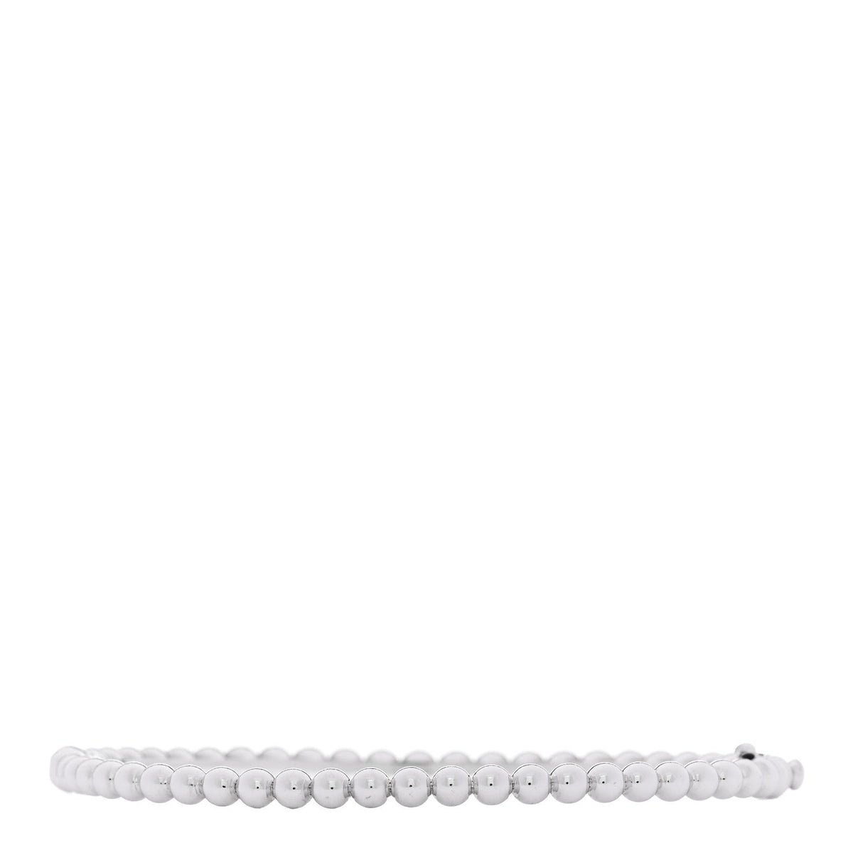 18K White Gold Perlee Pearls of Gold Bracelet S