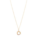 18K Pink Yellow White Gold Diamond Trinity Pendant Necklace