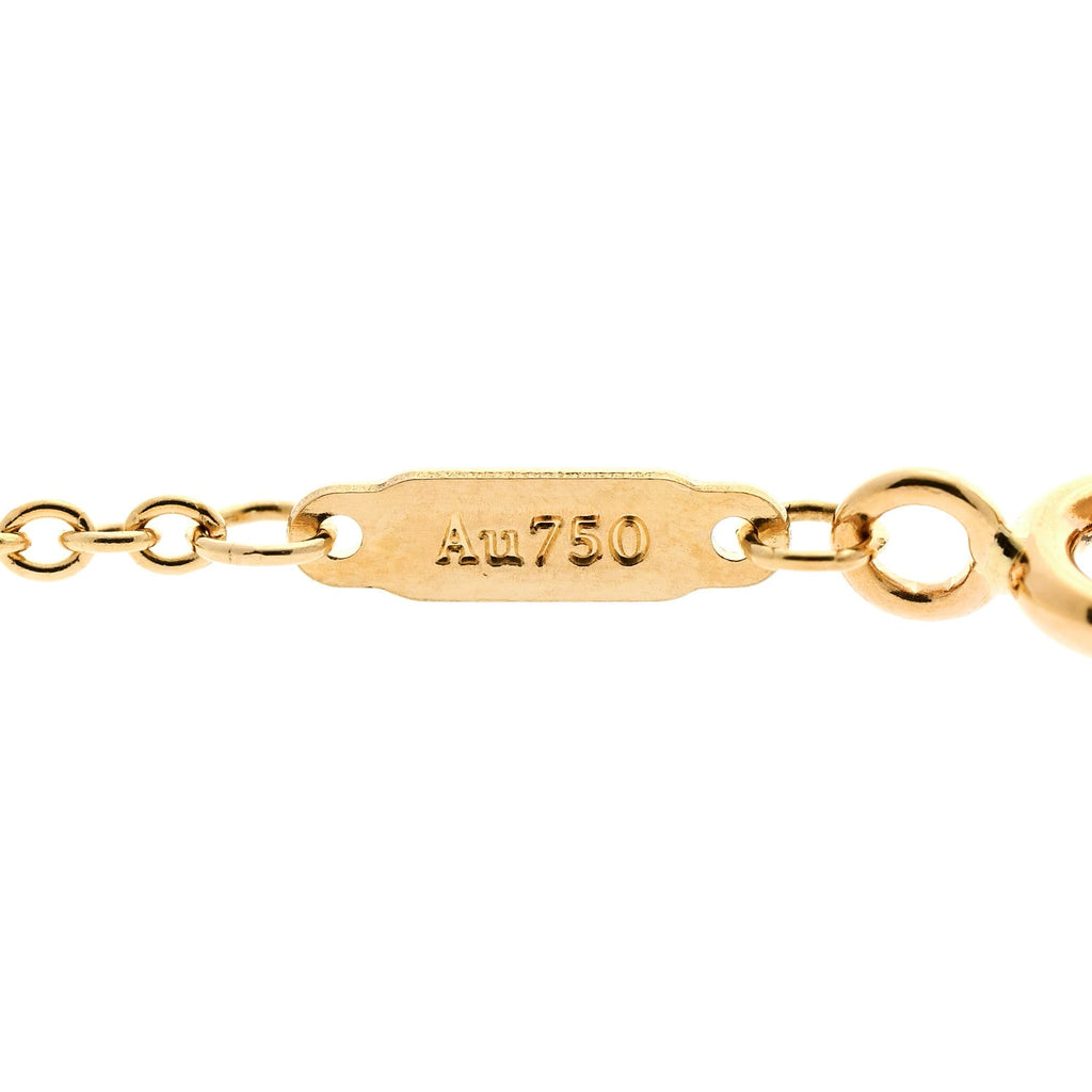 18K Yellow Gold Diamond Victoria Vine East West Necklace