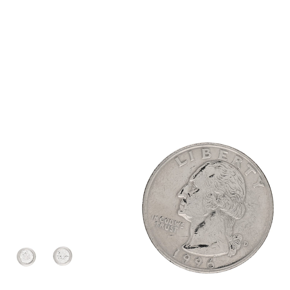 Platinum Diamond .12ctw Elsa Peretti Diamonds By The Yard Earrings