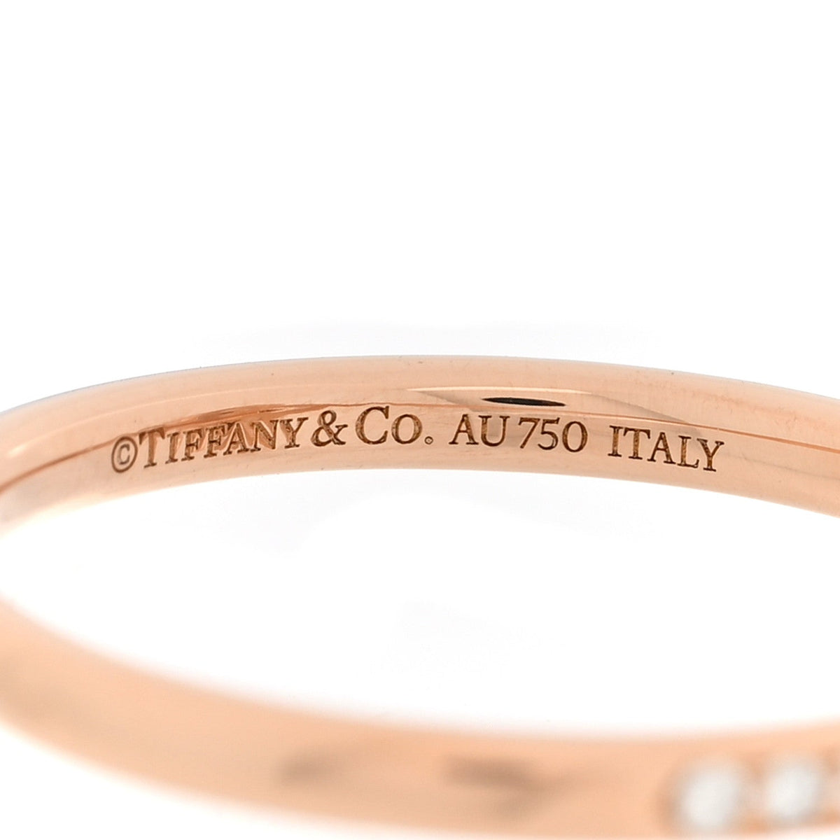 18K Rose Gold Diamond Fleur de Lis Ring 57 8