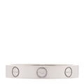 18K White Gold 3.5mm LOVE Wedding Band Ring 58 8.5