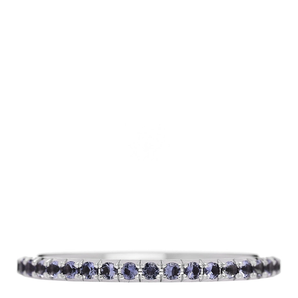 18K White Gold Iolite Metro Ring 48 4.5