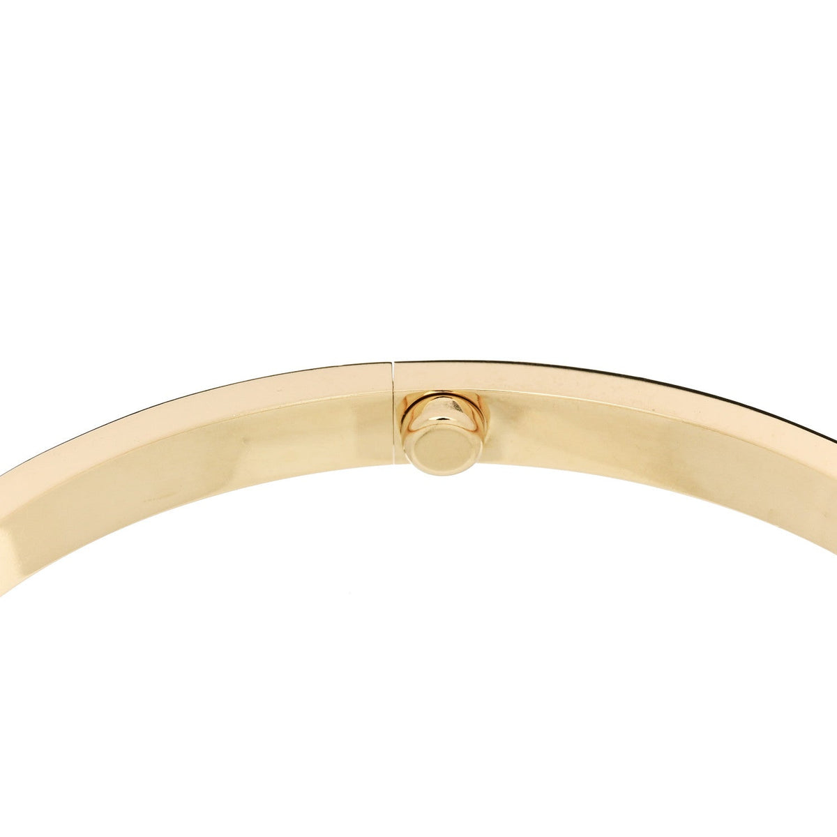 18K Yellow Gold 6 Diamond Small LOVE Bracelet 17