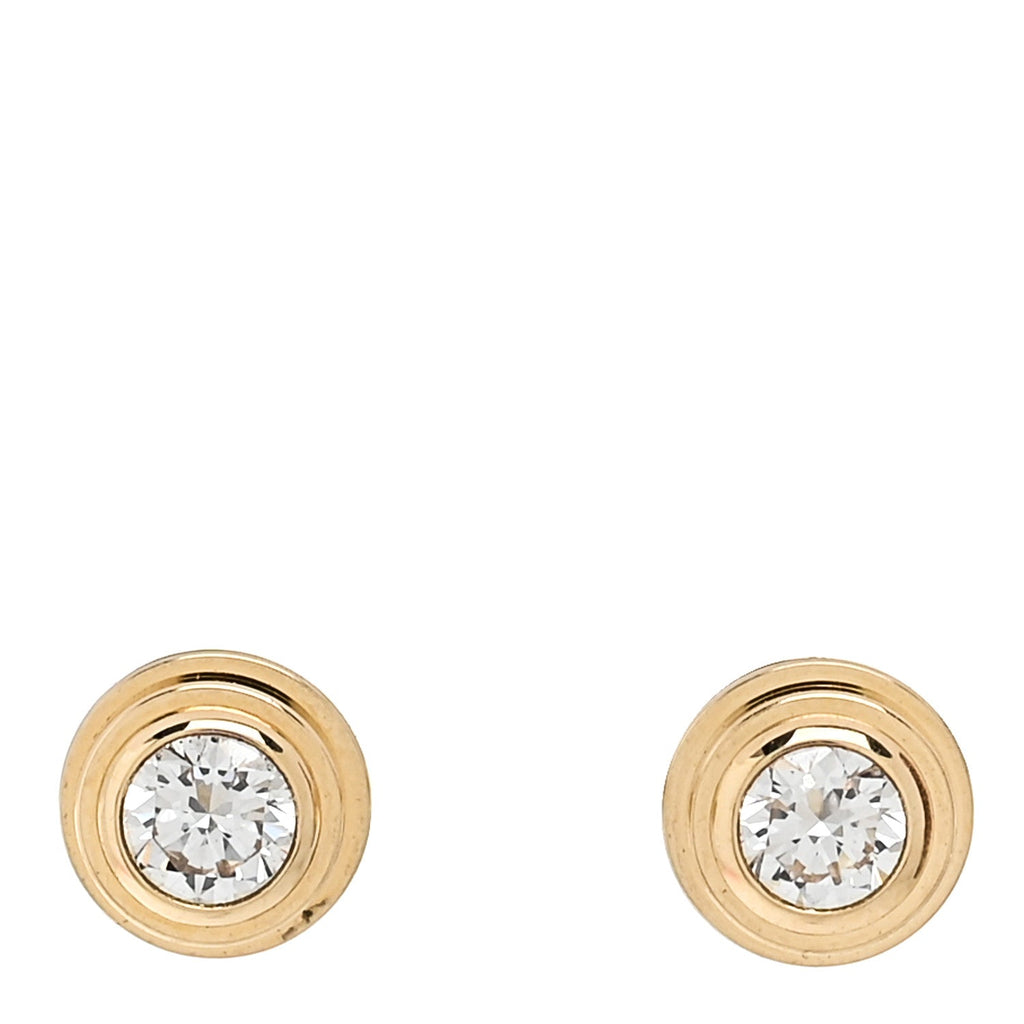 18K Yellow Gold Diamond XS D'Amour Earrings