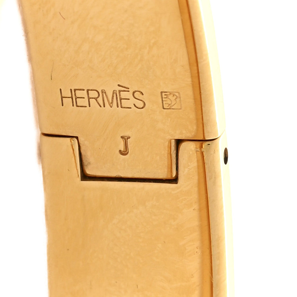 Enamel Narrow Clic Clac H Bracelet PM Orange
