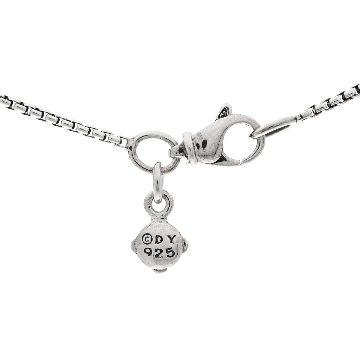 Sterling Silver Diamond 8mm Petite Infinity Pendant Necklace