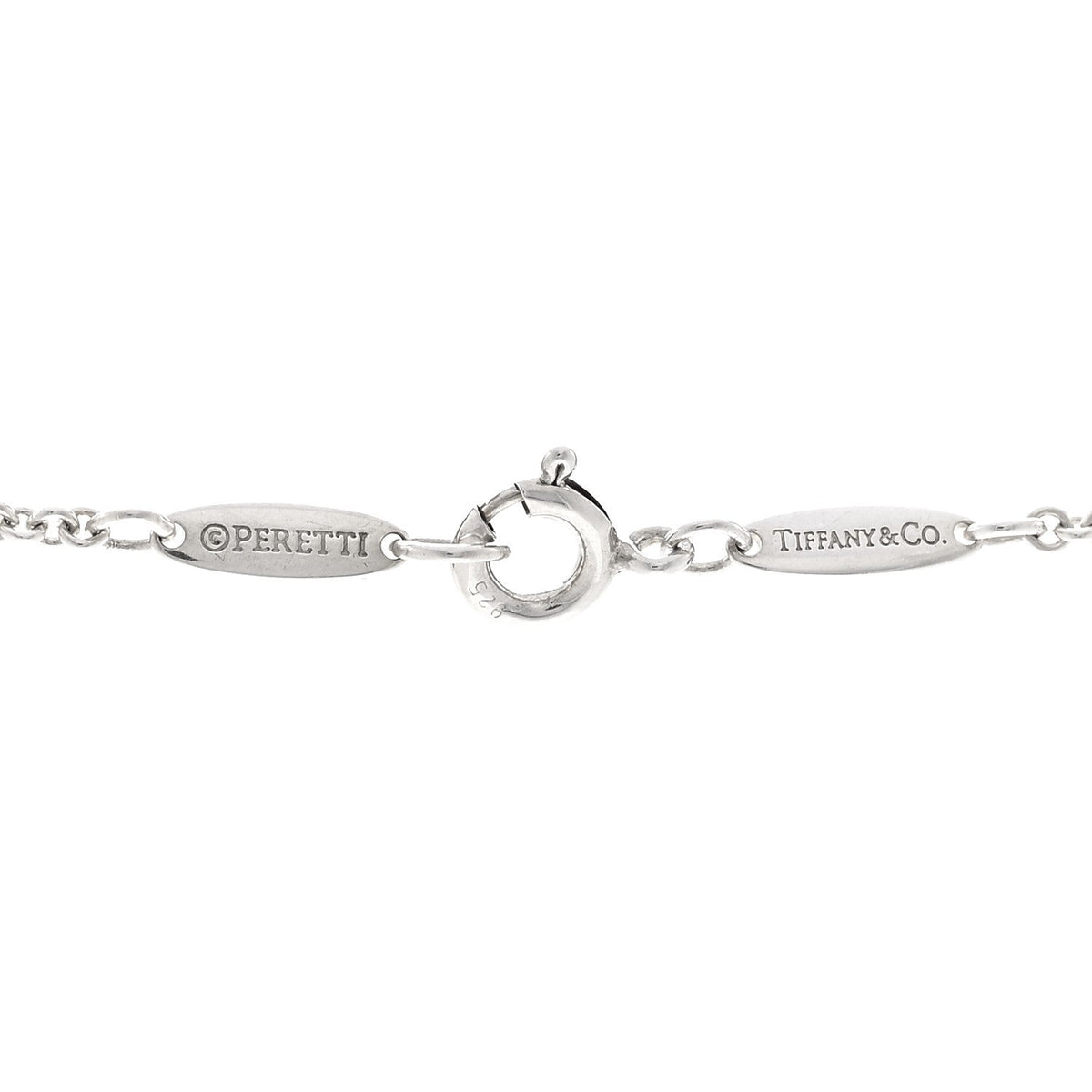 Sterling Silver Elsa Peretti Teardrops Necklace