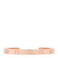 18K Pink Gold LOVE Cuff Bracelet 17