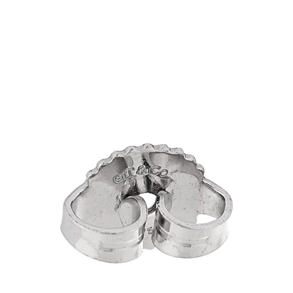 18K White Gold Diamond T Bar Earrings