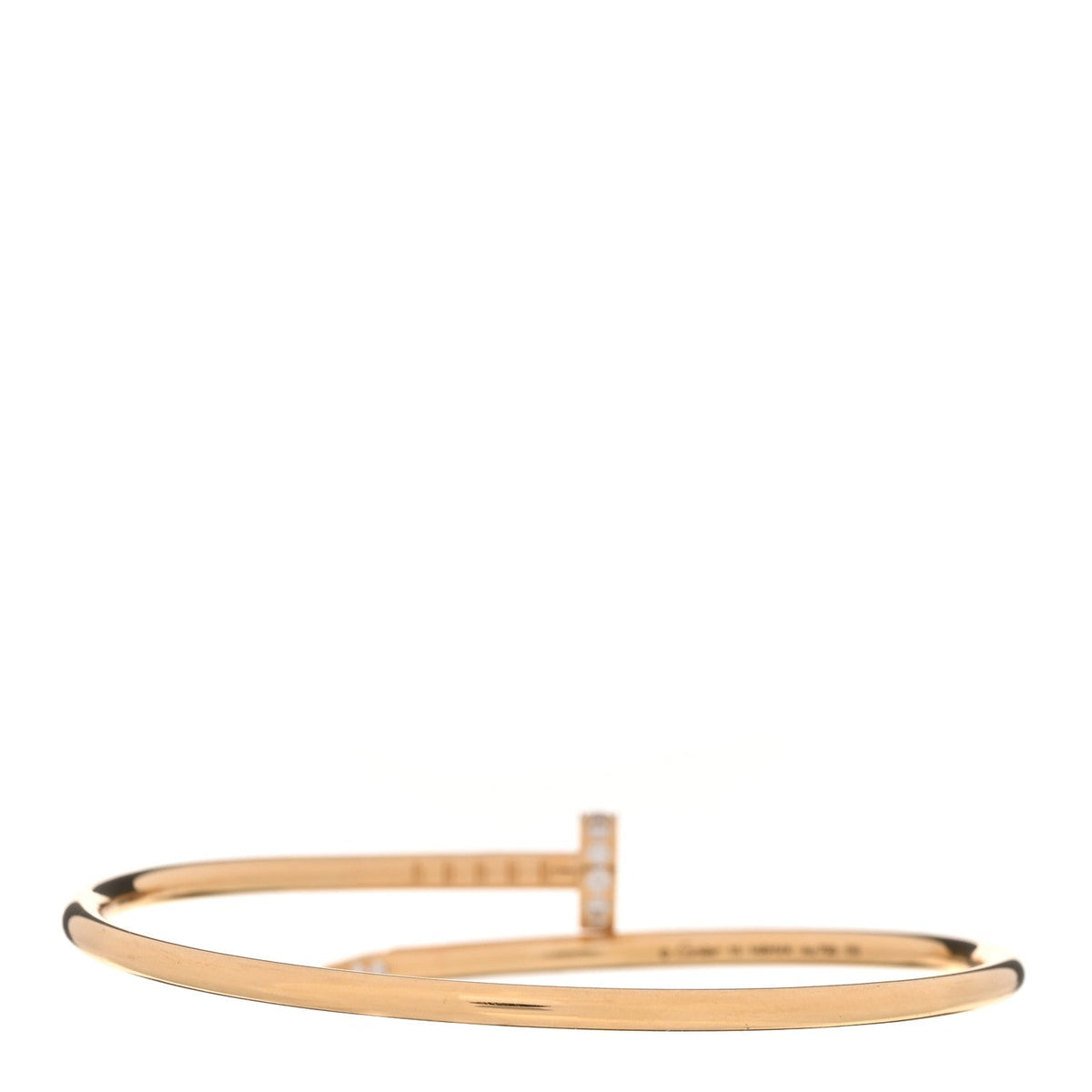 18K Yellow Gold Diamond Small Juste Un Clou Bracelet 15