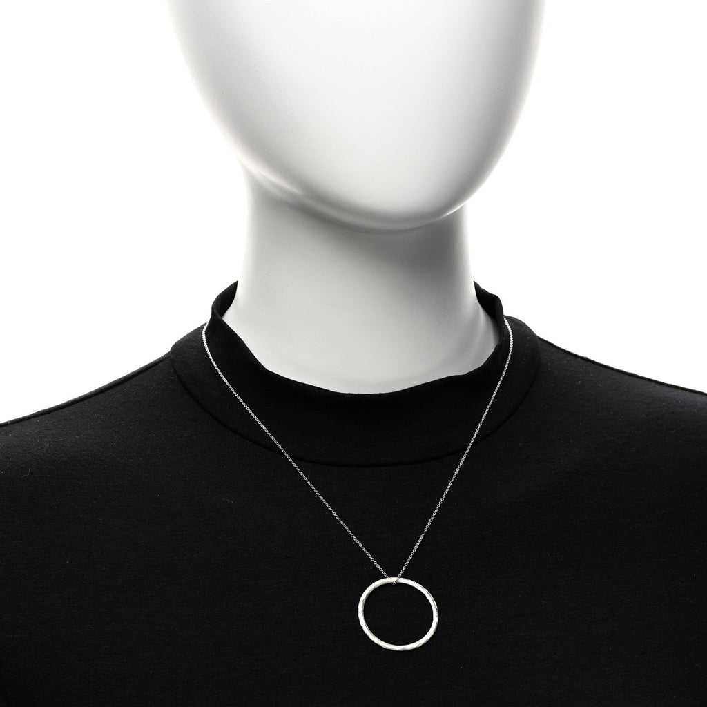 Sterling Silver Paloma's Melody Circle Pendant Necklace