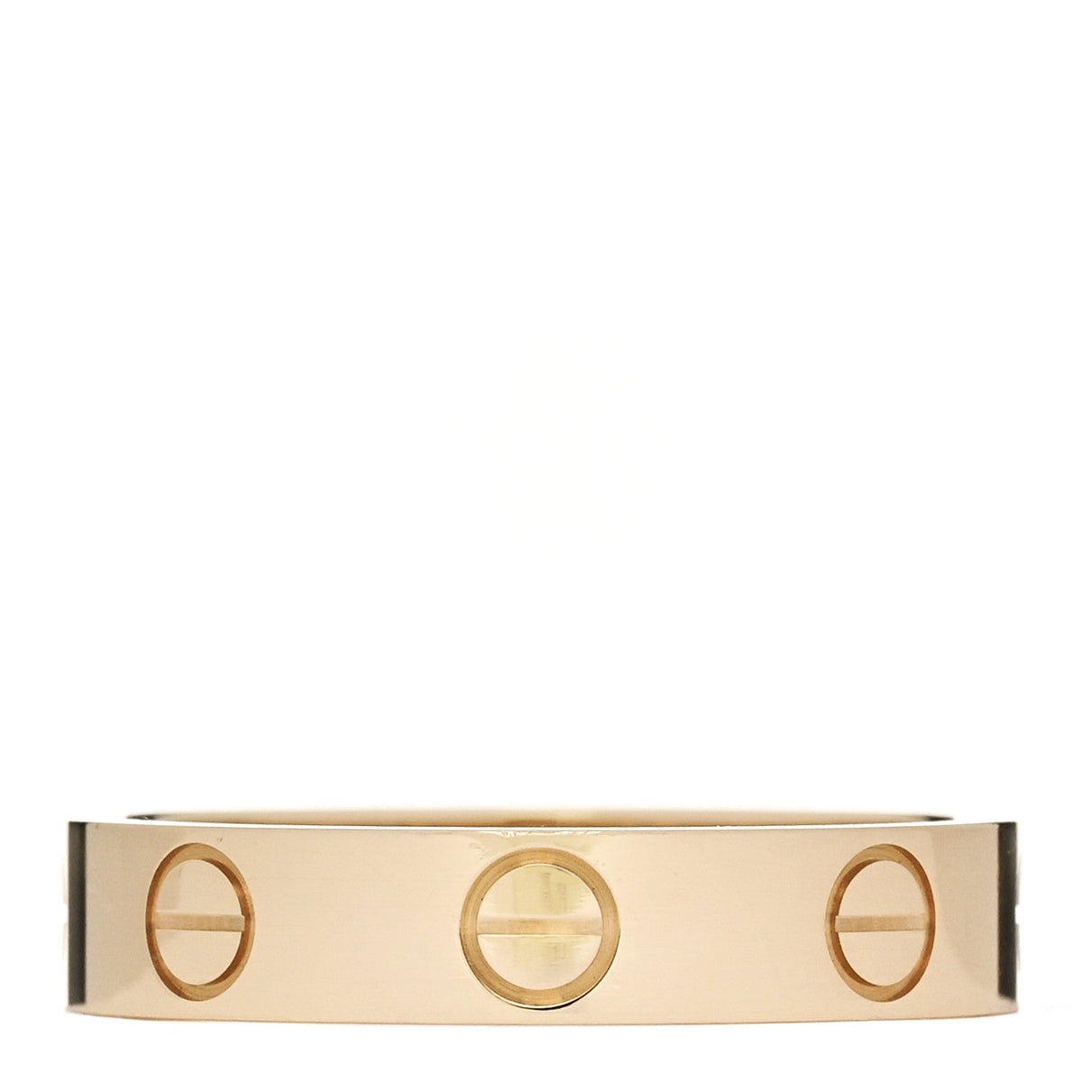18K Yellow Gold 3.5mm LOVE Wedding Band Ring 49 4.75