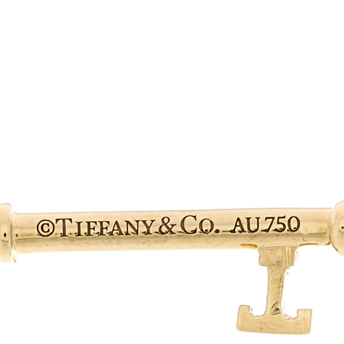 18K Yellow Gold Diamond Daisy Key Pendant