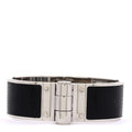 Lizard Charniere Cuir Wide Hinged Bracelet L Ombre