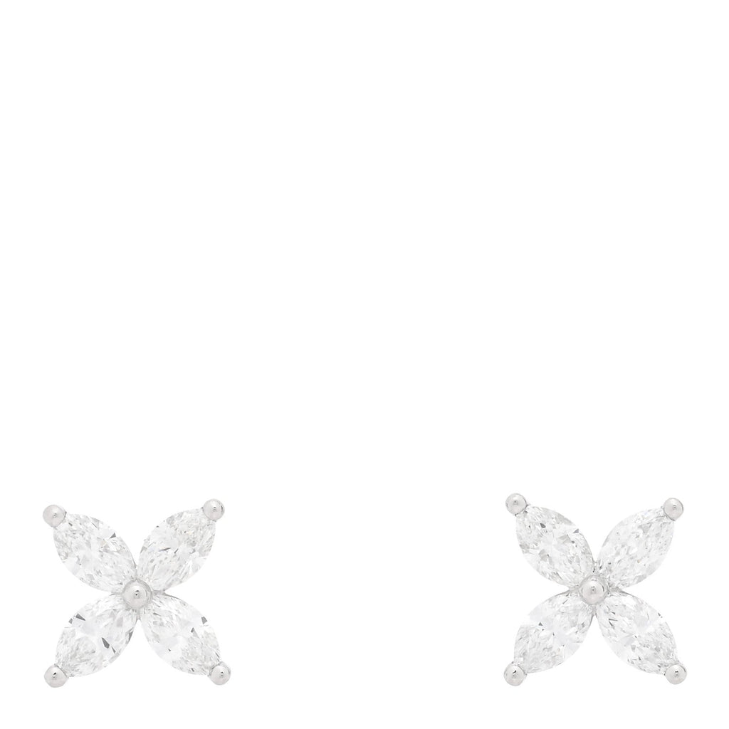 Platinum Diamond .72ct Victoria Earrings