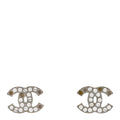 Crystal CC Earrings Silver