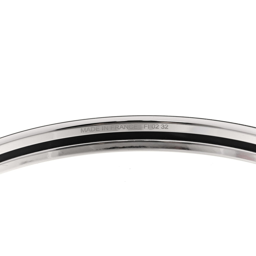 Enamel Printed Extra Narrow Uni Bracelet 65 Creme