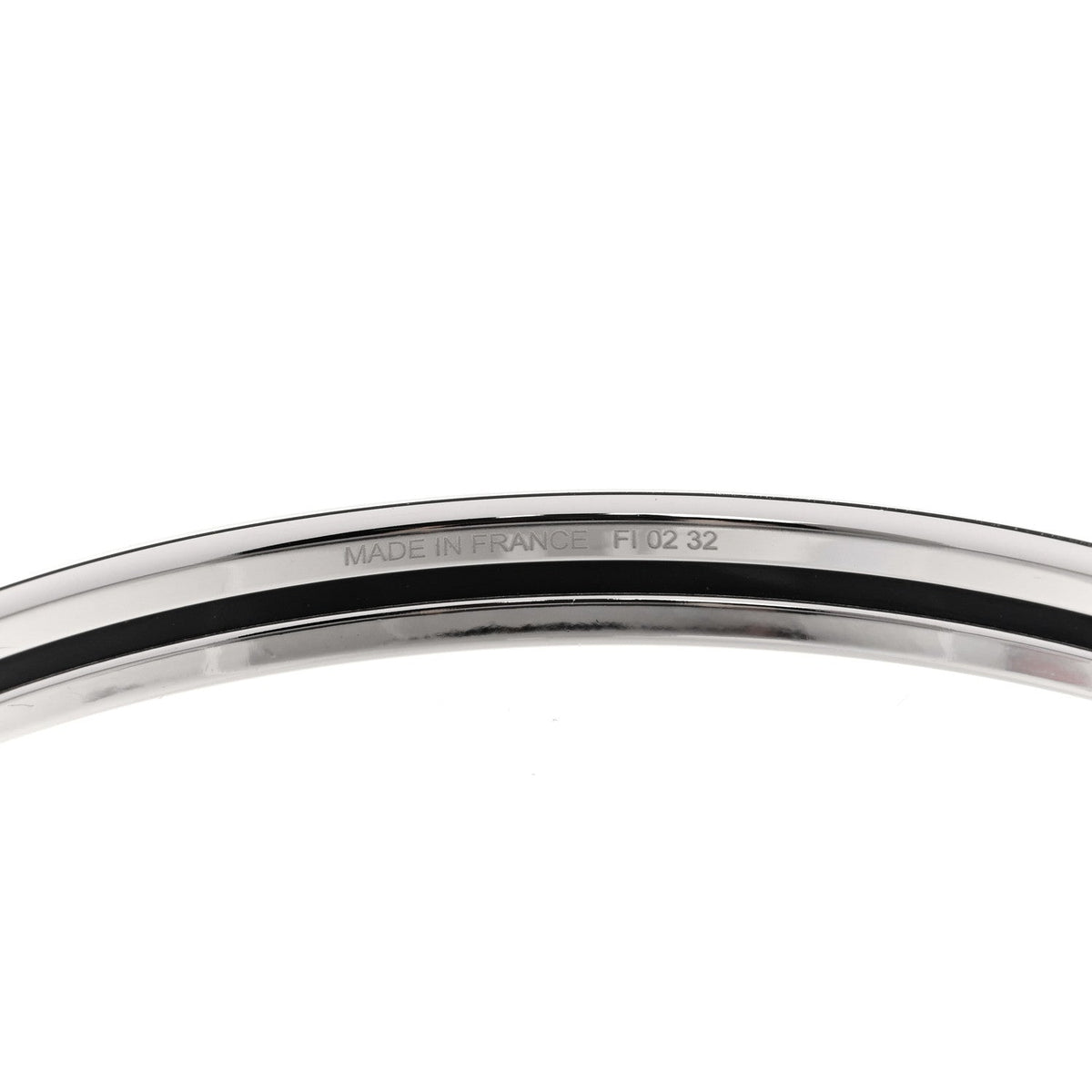 Enamel Printed Extra Narrow Uni Bracelet 65 Creme