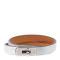 Metallic Chevre Chamkilight Double Tour Bracelet T2 Argent