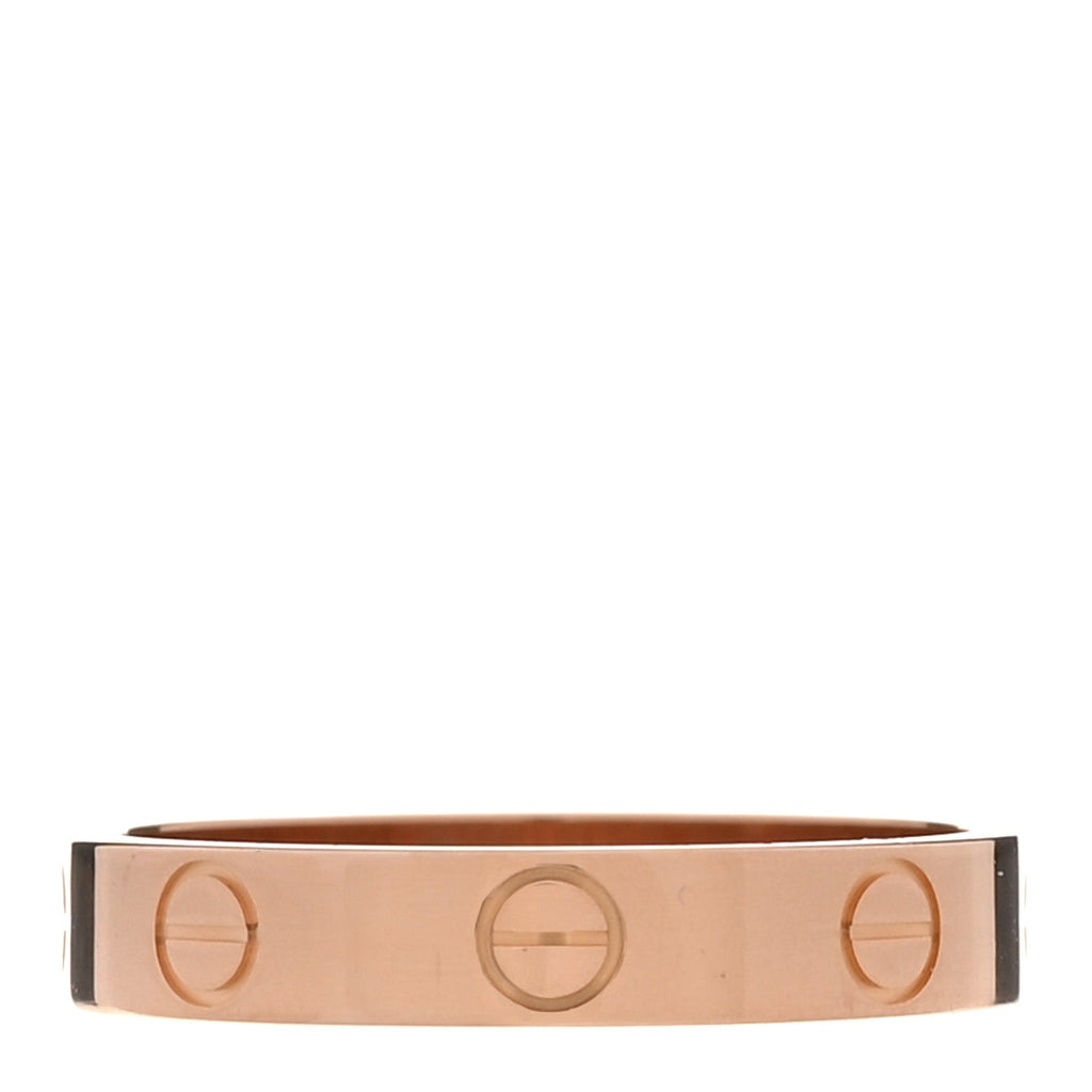 18K Pink Gold 3.5mm LOVE Wedding Band Ring 54 7