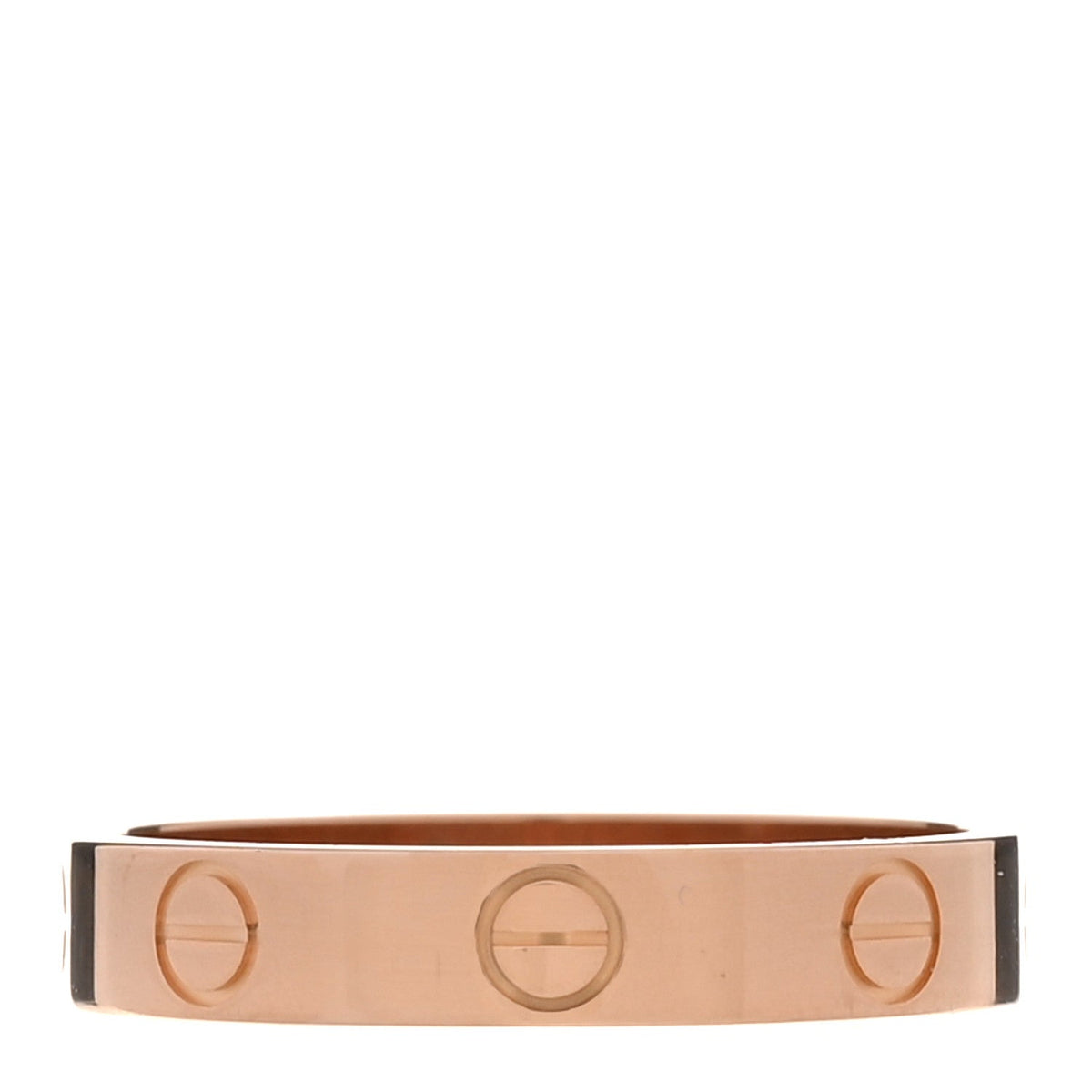 18K Pink Gold 3.5mm LOVE Wedding Band Ring 54 7