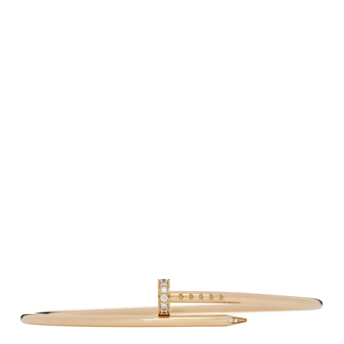 18K Yellow Gold Diamond Small Juste Un Clou Bracelet 18