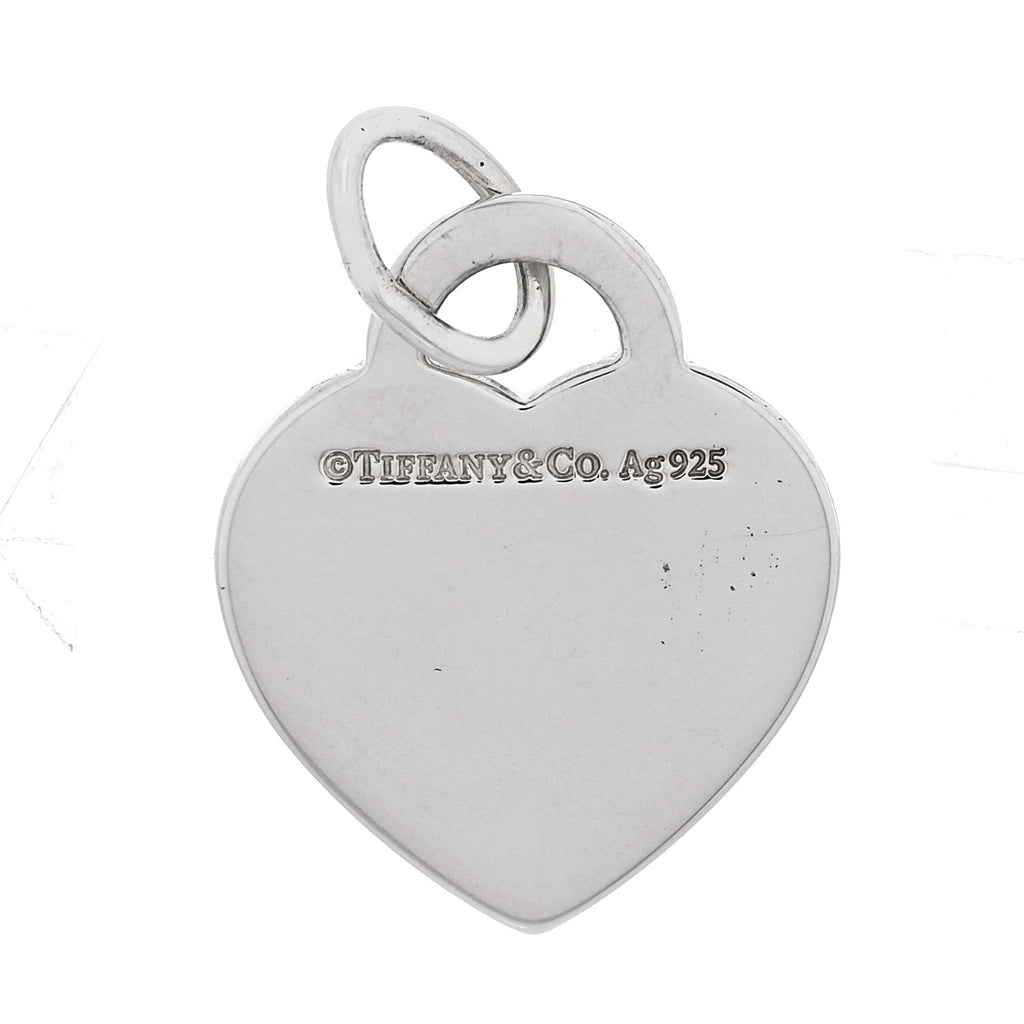 Sterling Silver Mom Heart Tag Charm