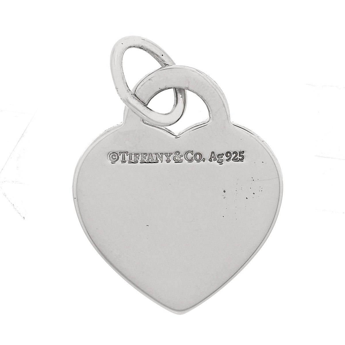 Sterling Silver Mom Heart Tag Charm