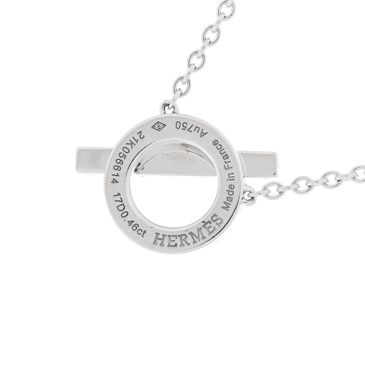 18K White Gold Diamond Finesse Pendant Necklace