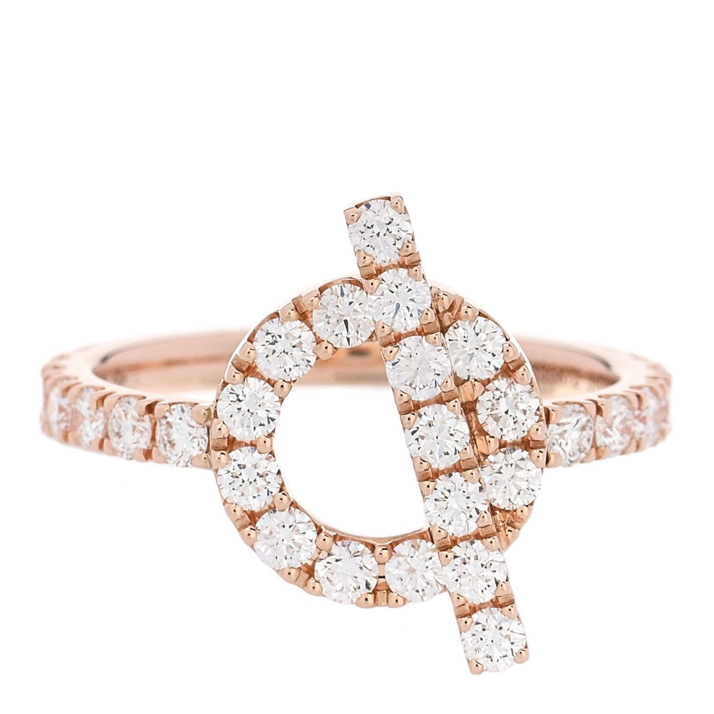 18K Rose Gold Diamond Finesse Ring 50 5.25