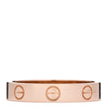 18K Pink Gold 3.5mm LOVE Wedding Band Ring 53 6.5