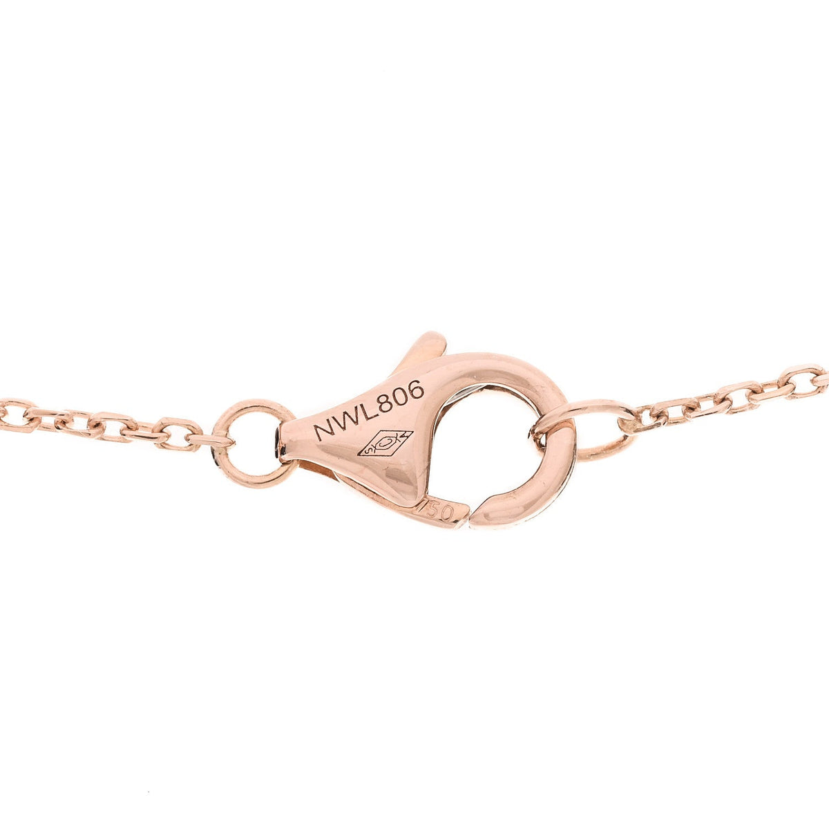 18K Pink Gold Diamond Black Onyx XS Amulette de Cartier Pendant Necklace