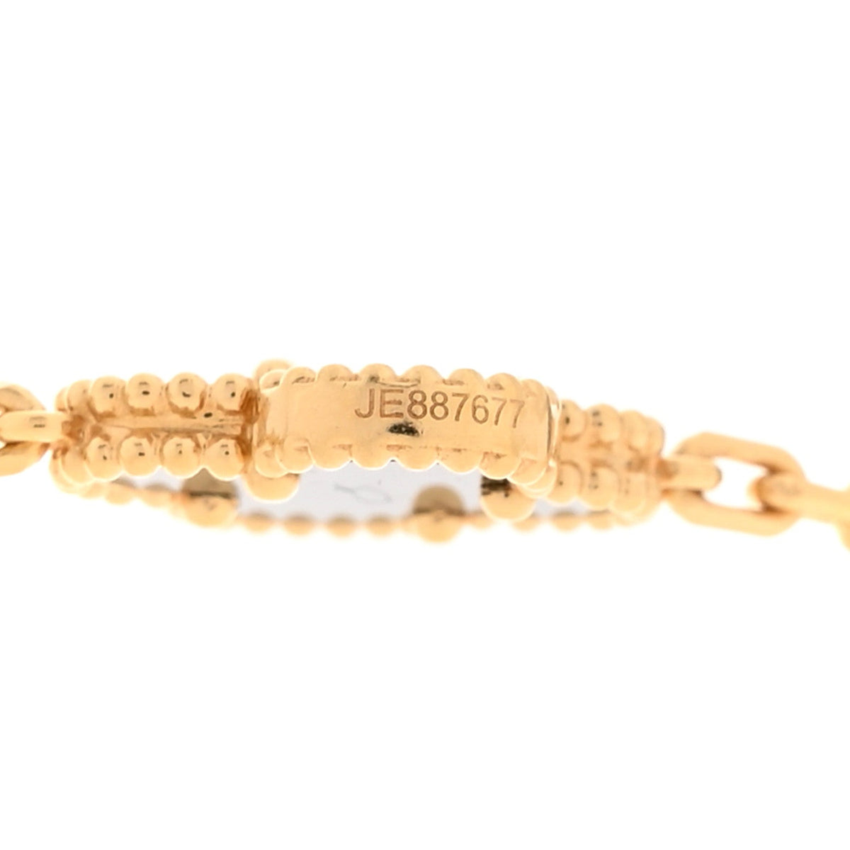 18K Yellow Gold Black Onyx 10 Motifs Vintage Alhambra Necklace
